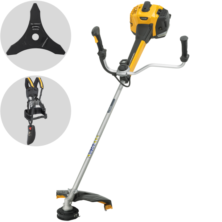 Stiga BC 760 B bensiinikäyttöinen raivaussaha kaksoiskahva 52 8 cm 1 7 kW