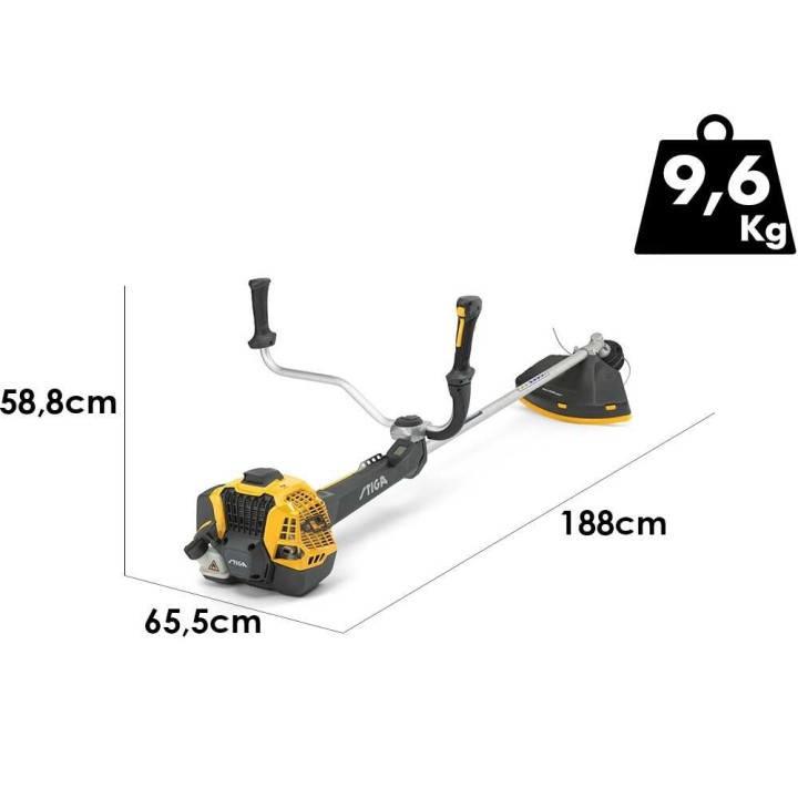 Stiga BC 760 B bensiinikäyttöinen raivaussaha, kaksoiskahva, 52,8 cm³, 1,7 kW