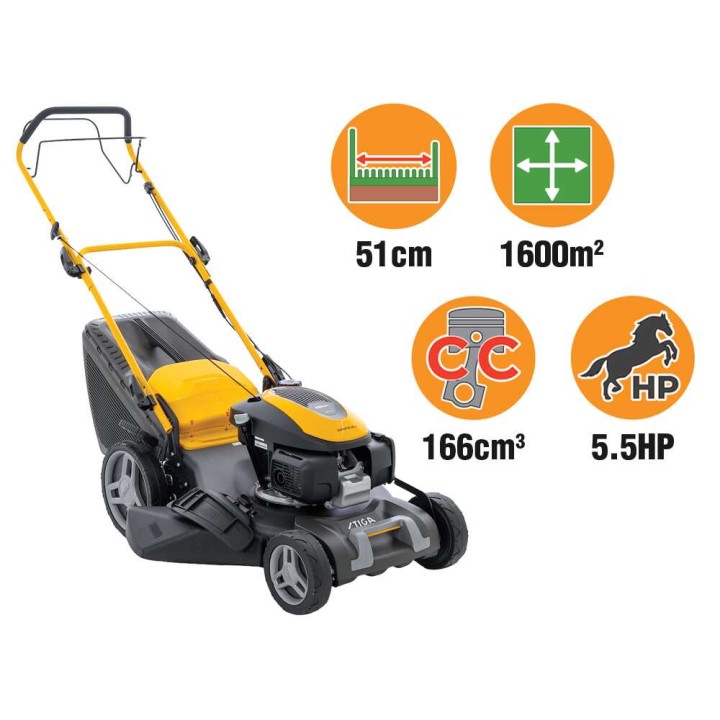 Stiga Combi 53 SQ H bensiiniruohonleikkuri, 51 cm, Honda GCVx 170, takaveto