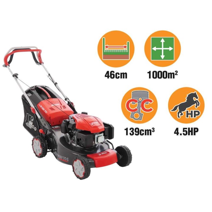 Efco LR 48 TK Comfort Plus itsevetävä ruohonleikkuri, 139 cm³, 46 cm, 70 l
