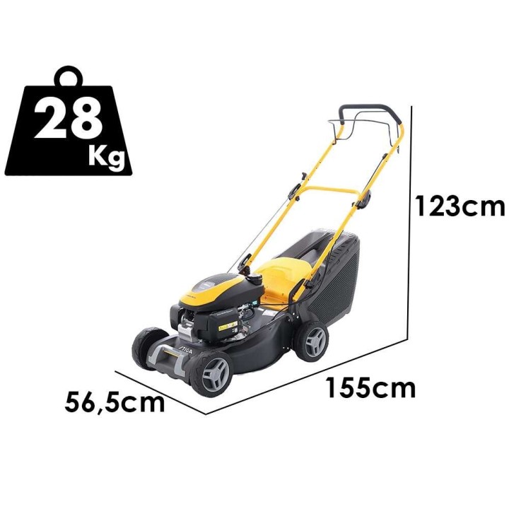 Stiga Collector 48 S H vetävä bensiinikäyttöinen ruohonleikkuri, 46 cm, Honda GCVx 145