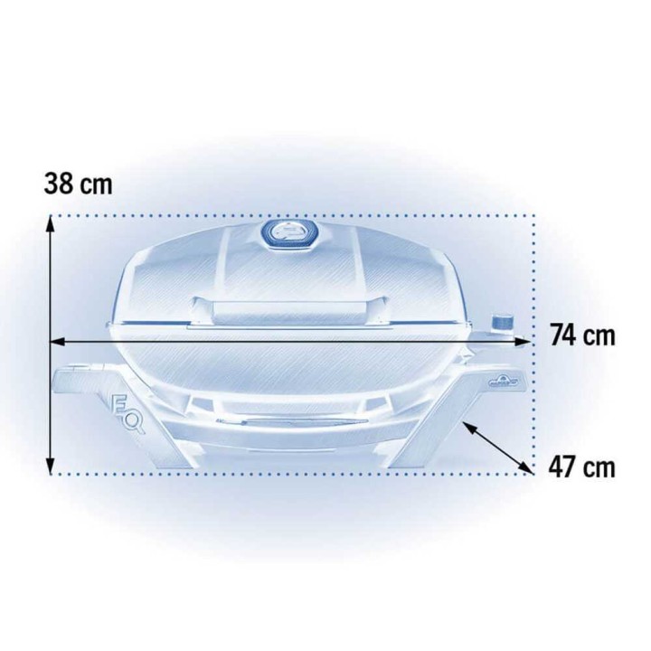Napoleon TravelQ PRO285E sähkögrilli, 2 200 W, 54 × 37 cm, 220–240 V