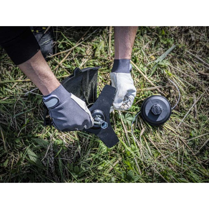 SKIL 0260 CA akkuraivain, 20 V, siimapää ja metalliterä, ilman akkua ja laturia