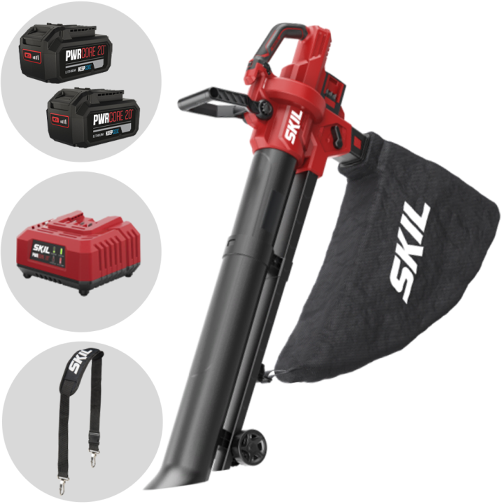 SKIL 0350 CA puhallin imuri 20 V 45 l 2 akkua
