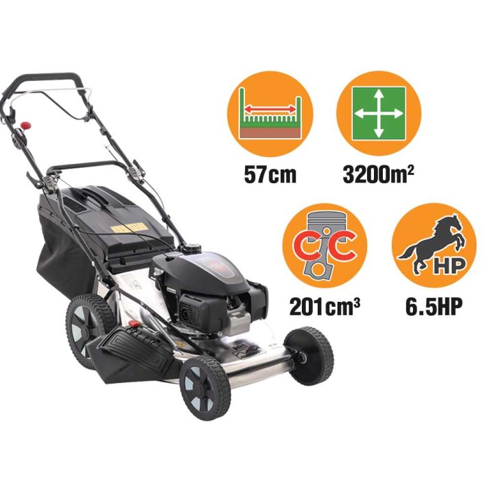Marina Systems MX 57 SH 3V vetävä bensiiniruohonleikkuri, 57 cm, Honda GCVx200
