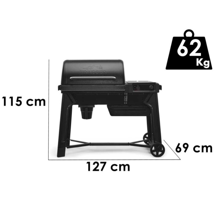 Traeger Woodridge pellettigrilli, WiFIRE®, 5 530 cm², 63 kg