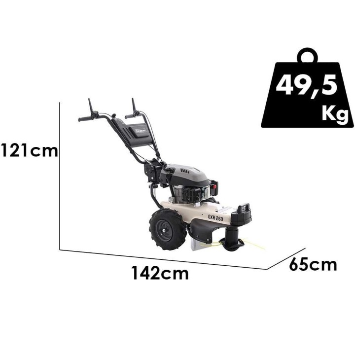BlackStone GXR 260 pyörällinen raivaussaha, 196 cm³, 6,5 HP, 60 cm