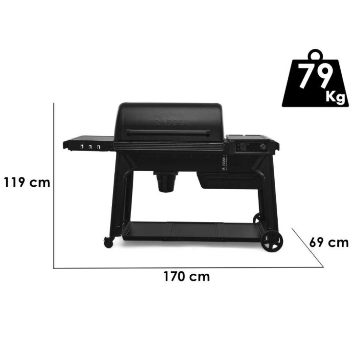 Traeger Woodridge Pro pellettigrilli, Wi-Fi-ohjaus, 6 320 cm²