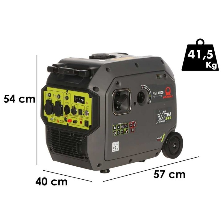 Pramac PMi 4500 invertterigeneraattori, 4,2 kW, ATS-kytkentätaulu, 230 V