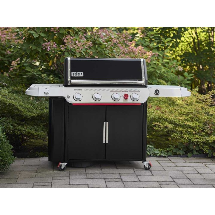 Weber Genesis EPX-435W kaasugrilli, 4 poltinta, sivukeitin, Wi-Fi-lämpömittari