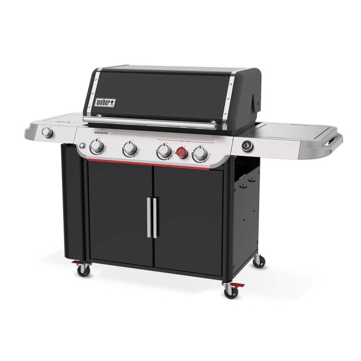 Weber Genesis EPX-435W kaasugrilli, 4 poltinta, sivukeitin, Wi-Fi-lämpömittari