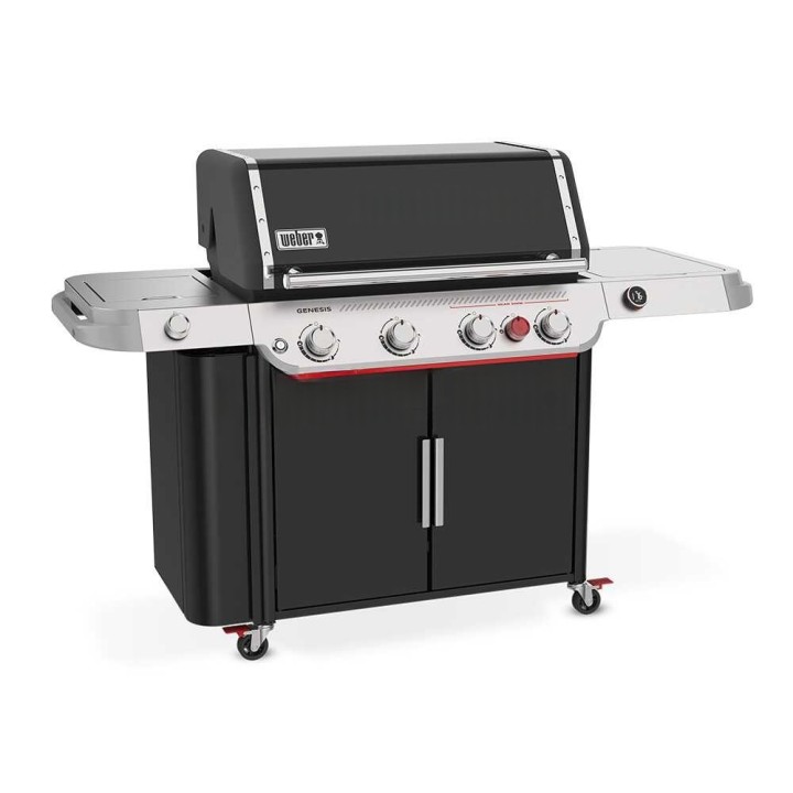 Weber Genesis EPX-435W kaasugrilli, 4 poltinta, sivukeitin, Wi-Fi-lämpömittari