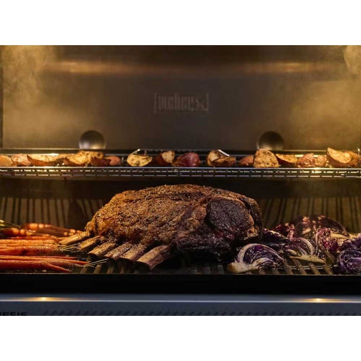 Weber Genesis EPX-435W kaasugrilli, 4 poltinta, sivukeitin, Wi-Fi-lämpömittari