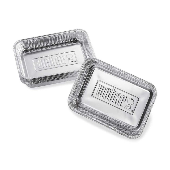 Weber rasvankeräysastiat grilleihin, 10 kpl, alumiinia