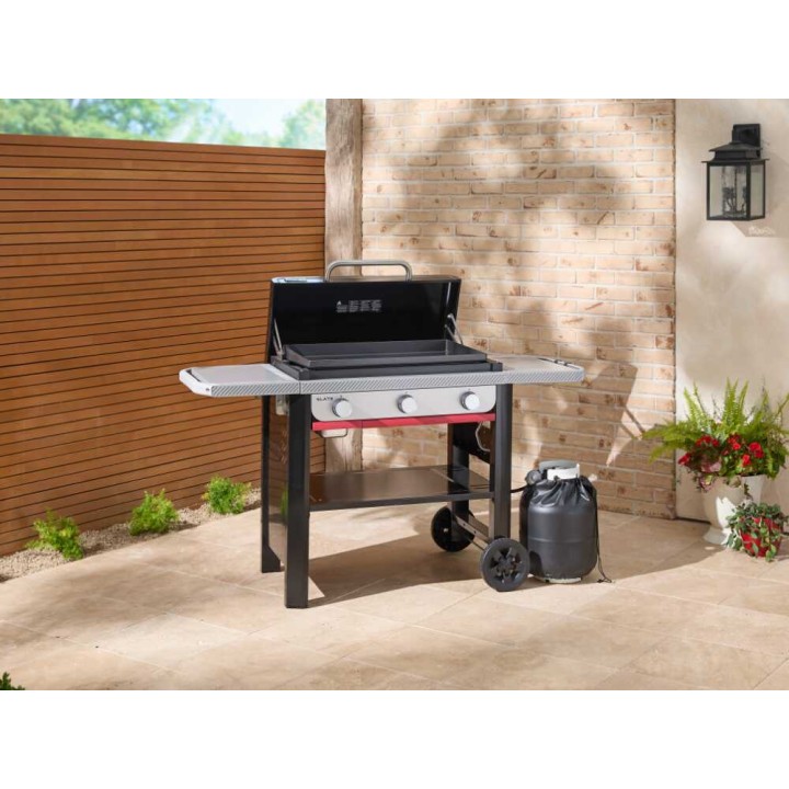Weber Slate GP kaasugrilli, valurautaparila 71 × 46 cm, 10,55 kW, 3 poltinta