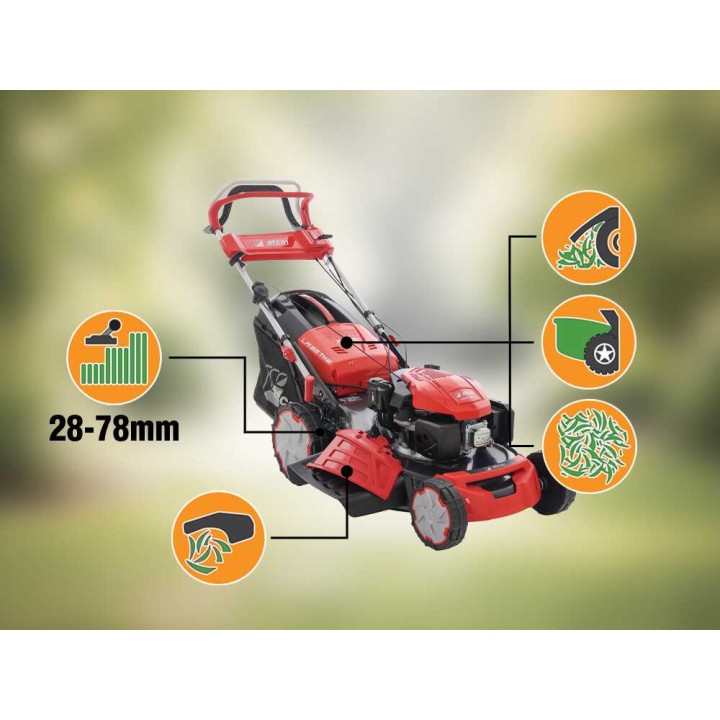 Efco LR 53 TKE AllRoad PLUS 4 -vetävä ruohonleikkuri, 166 cm³, 51 cm, sähkökäynnistys