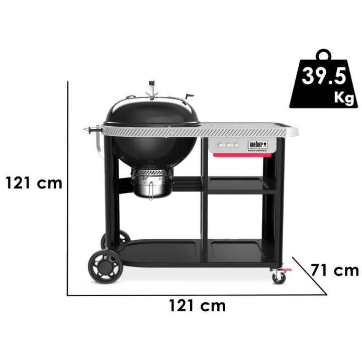 Weber Performer Premium -hiiligrilli, Ø 57 cm, 2 323 cm²