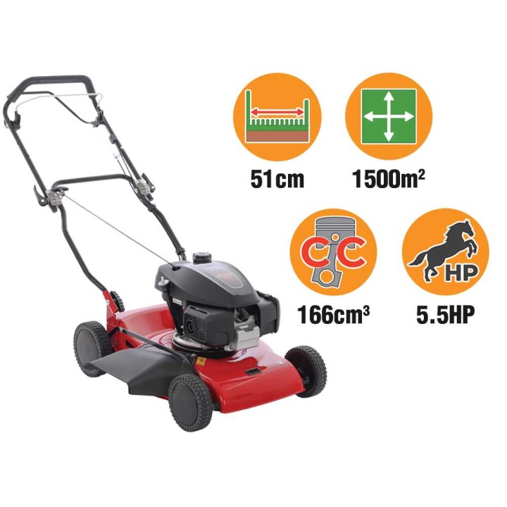 Marina Systems Biomulch 51 SH bioleikkaava ruohonleikkuri, Honda GCVx170, 51 cm, takaveto