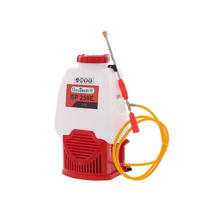 GeoTech SP 250 E akkukäyttöinen reppuruisku 25 l 12 V 8 Ah