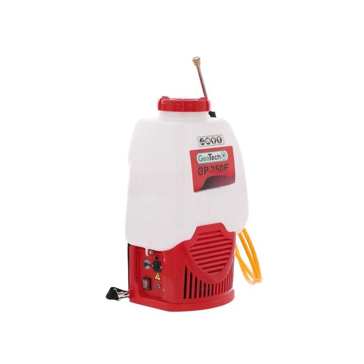 GeoTech SP 250 E akkukäyttöinen reppuruisku, 25 l, 12 V, 8 Ah