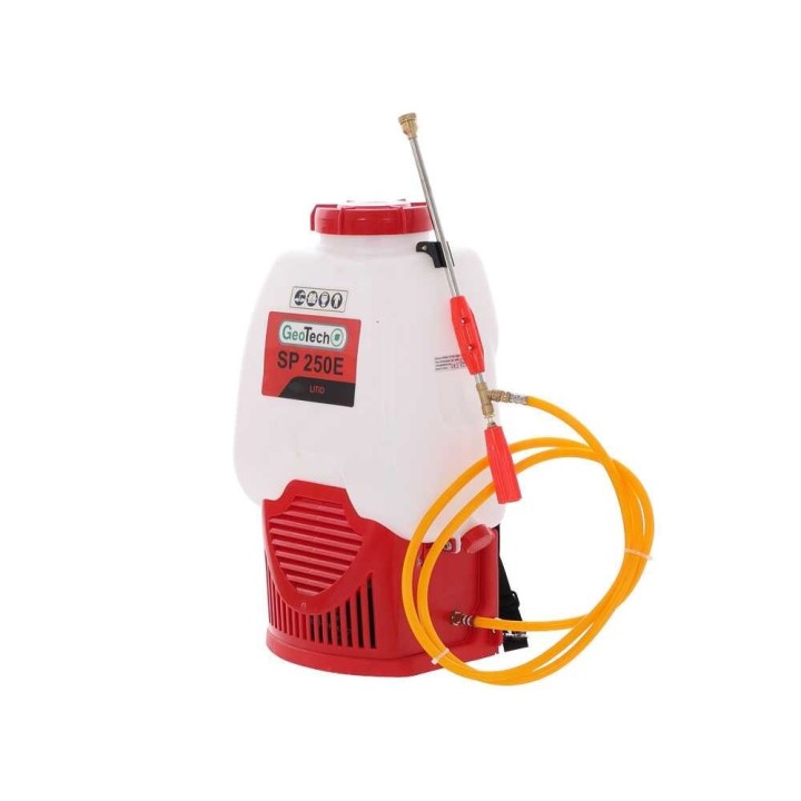 GeoTech SP 250 E akkukäyttöinen reppuruisku, 25 l, 12 V, 8 Ah