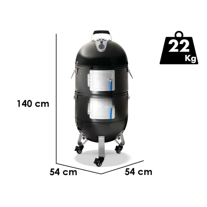 Napoleon Apollo 22 hiiligrilli ja savustin, 3 tasoa, Ø 56 cm, 22 kg