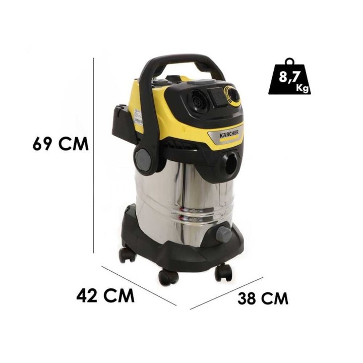 Karcher WD 7 Control P S märkä-kuivaimuri, 30 l, 1 400 W, 230 V