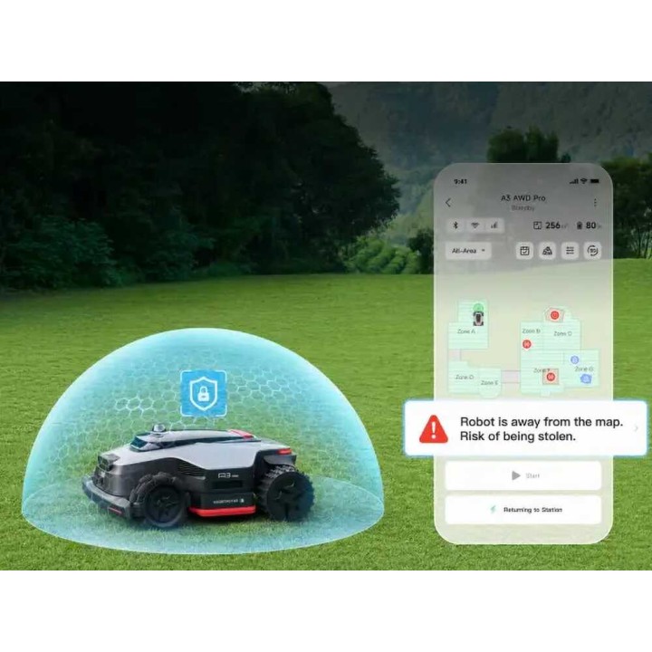 Dreame A3 AWD Pro 3500 robottiruohonleikkuri, 4WD, 3 500 m², 40 cm