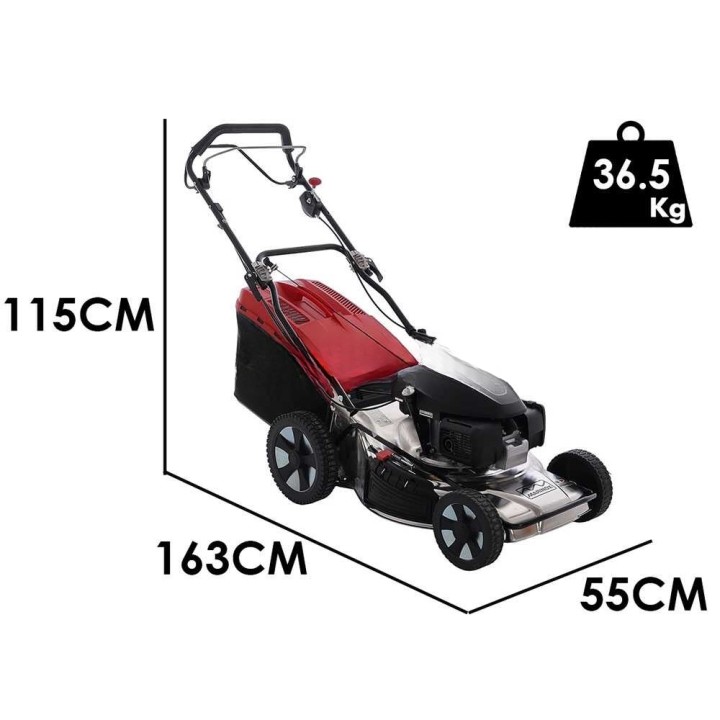 Marina Systems MX 55 SH 3V vetävä ruohonleikkuri, Honda GCVx200, 52 cm, ruostumaton teräs