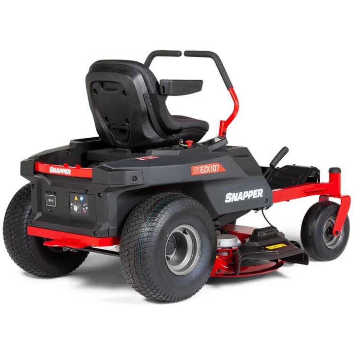 Snapper EZX107 akkukäyttöinen nollakääntösäteinen ajoleikkuri, 107 cm, 72 V/44 Ah