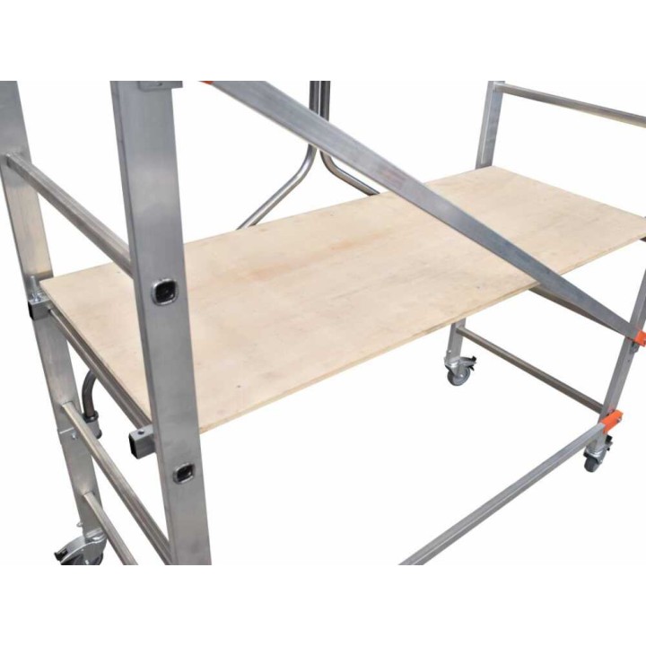 Gierre Flecto taitettava alumiiniteline sisäkäyttöön, 195 cm, 150 kg