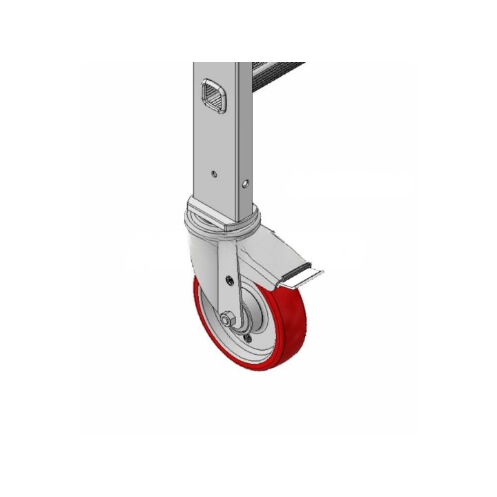 Gierre Flecto Pro Fast&Lock -teline sisäkäyttöön, alumiini, 1,95 m