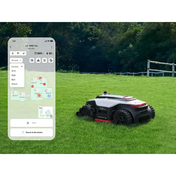 Dreame A3 AWD Pro 5000 robottiruohonleikkuri, 5 000 m², AWD, 36 V, 40 cm