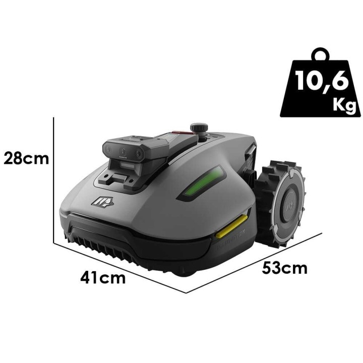 Mammotion YUKA mini 2 800 robottiruohonleikkuri ilman rajakaapelia, 800 m²