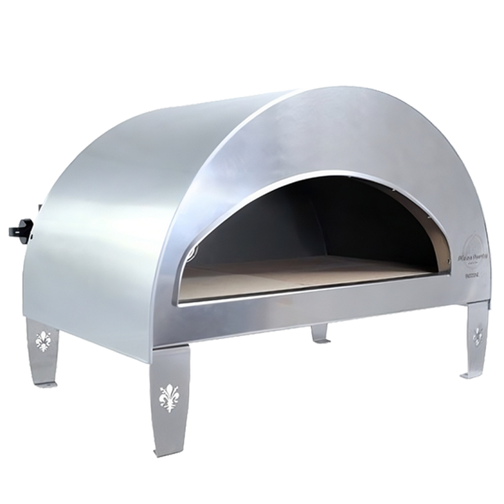 Pizza Party Emozione Silver kaasukäyttöinen pizzauuni 40 70 cm 11 kW refraktaarikivitaso