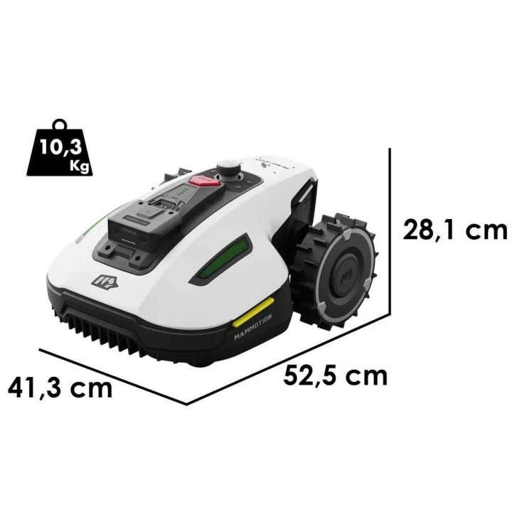 Mammotion YUKA mini 600 robottiruohonleikkuri ilman rajakaapelia, 600 m²