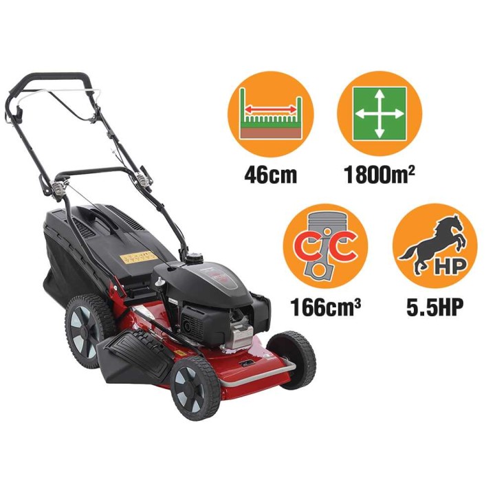 Marina Systems AGRI 46 SH ZHW -vetoleikkuri, Honda GCVx 170, 46 cm, 5,5 HP, 4 in 1