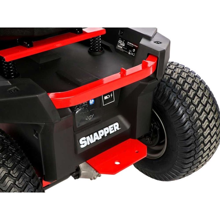 Snapper ERX96 akkukäyttöinen minirider, 96 cm, 72 V, sivullepuhallus ja bioleikkuu
