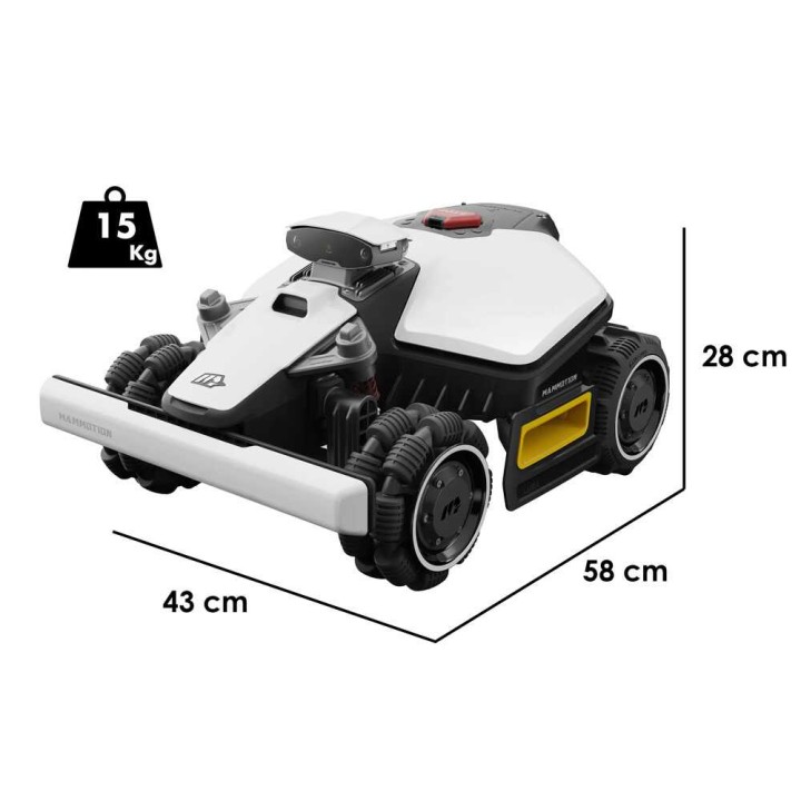 Mammotion LUBA mini AWD 1500 robottiruohonleikkuri, neliveto, 1 500 m²