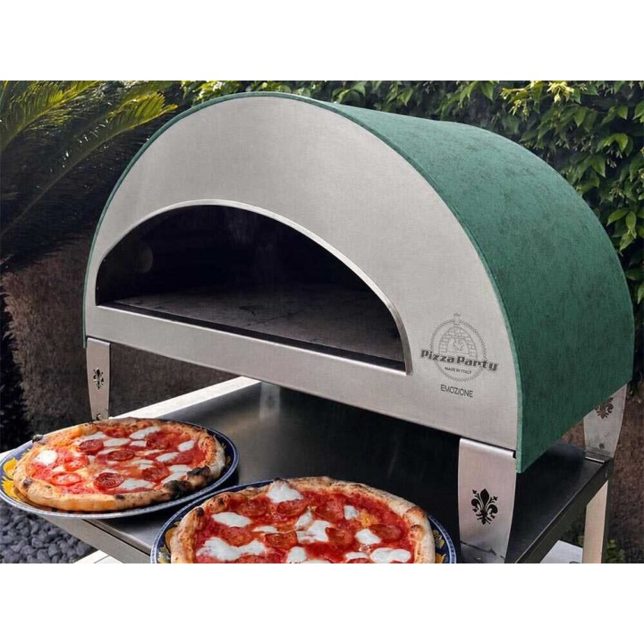 Pizza Party Emozione Acquamarina kaasukäyttöinen pizzauuni, 40 × 70 cm, 11 kW, 550 °C