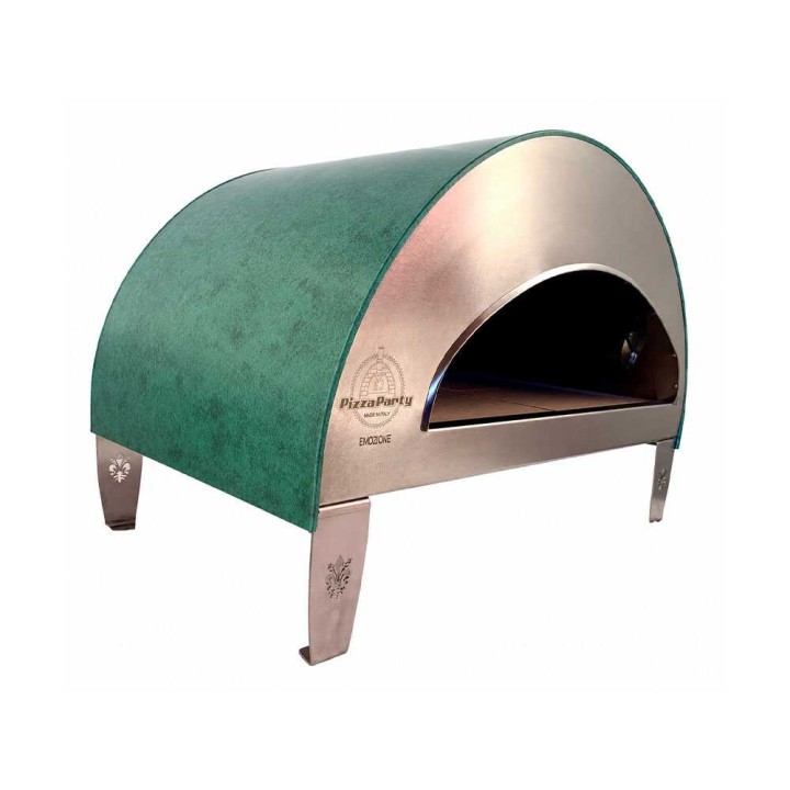 Pizza Party Emozione Acquamarina kaasukäyttöinen pizzauuni, 40 × 70 cm, 11 kW, 550 °C