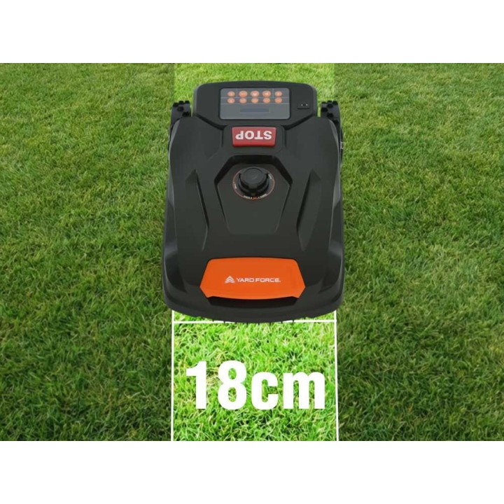 Yard Force MB800 robottiruohonleikkuri, 800 m², 20 V, rajalanka
