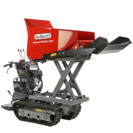 GeoTech Pro GeoPorter 550 DHSL Hydro telamotokärry 9 HP 500 kg hydraulinen pantograf lava