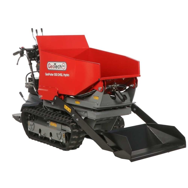 GeoTech Pro GeoPorter 550 DHSL Hydro telamotokärry, 9 HP, 500 kg, hydraulinen pantografílava