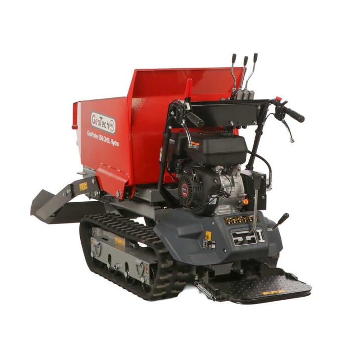 GeoTech Pro GeoPorter 550 DHSL Hydro telamotokärry, 9 HP, 500 kg, hydraulinen pantografílava