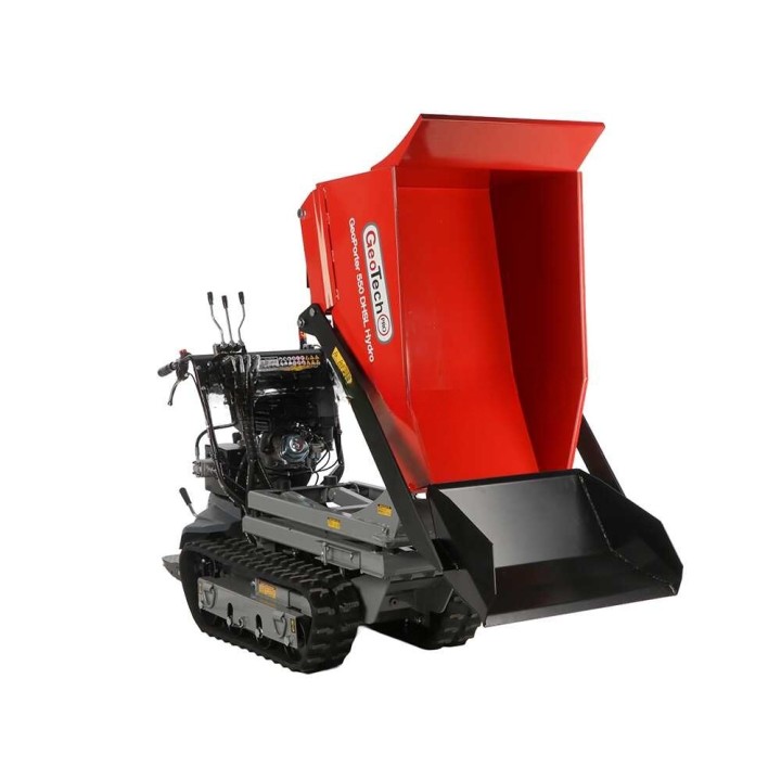GeoTech Pro GeoPorter 550 DHSL Hydro telamotokärry, 9 HP, 500 kg, hydraulinen pantografílava