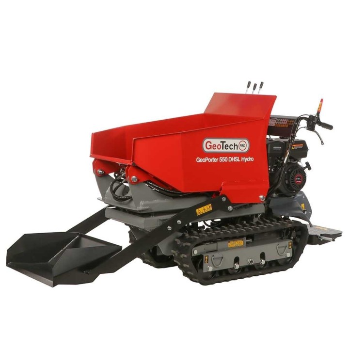 GeoTech Pro GeoPorter 550 DHSL Hydro telamotokärry, 9 HP, 500 kg, hydraulinen pantografílava