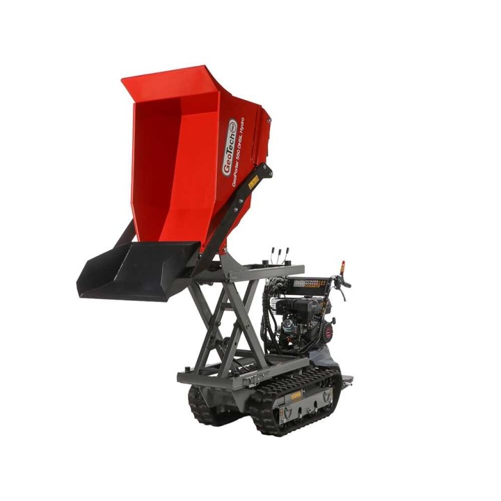 GeoTech Pro GeoPorter 550 DHSL Hydro telamotokärry, 9 HP, 500 kg, hydraulinen pantografílava