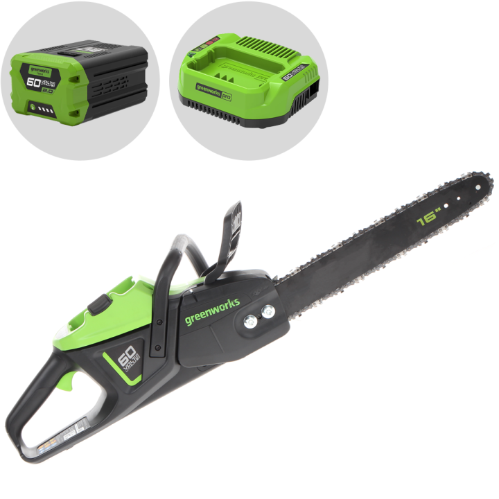 Greenworks GD60CS40 akkumoottorisaha 60 V 2 Ah 41 cm