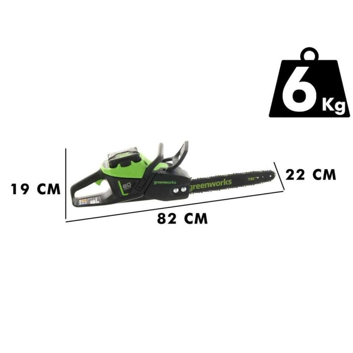 Greenworks GD60CS40 akkumoottorisaha, 60 V, 2 Ah, 41 cm